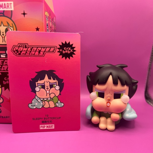 CRYBABY × Powerpuff Girls – Sleep Buttercup Vinyl Figure (Pop Mart Blind Box)  💙 - Picture 6 of 11